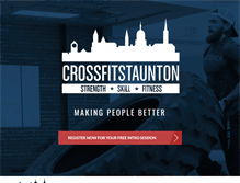 Tablet Screenshot of crossfitstaunton.com